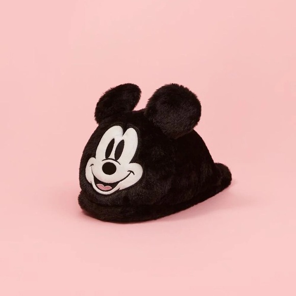 WOMENS DISNEY MICKEY MOUSE PLUSH HOUSE SLIPPERS - Picture 3 of 7